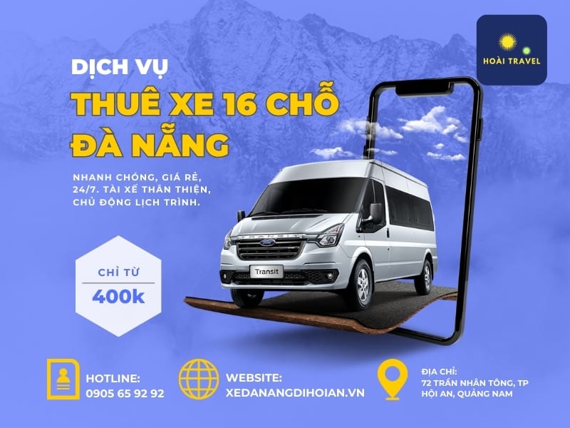 Kinh nghiệm thuê xe 16 chỗ Đà Nẵng