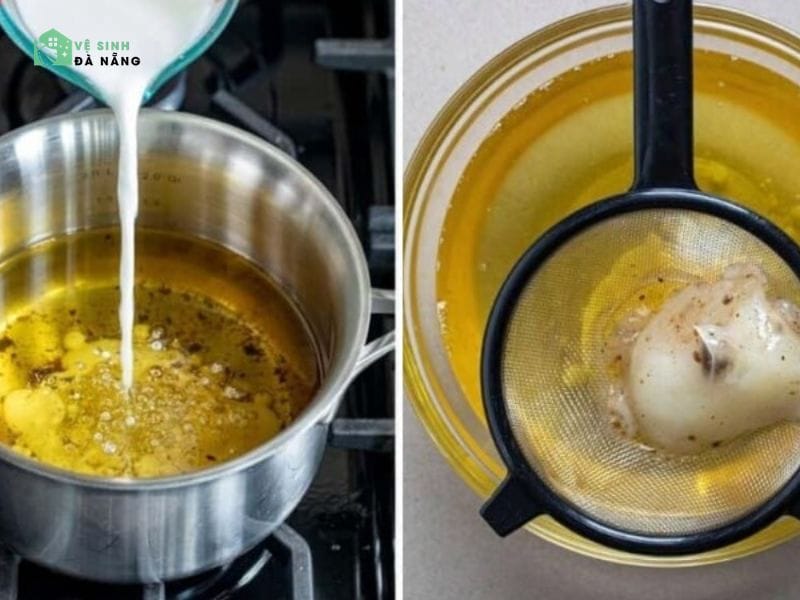 Xử lý dầu mỡ thừa đúng cách